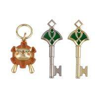 1Set Genshin Alhaitham Metal Keyrings Sumeru Keychain Jewelry Accessories Chaveiro