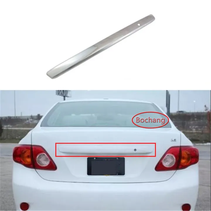 Chrome Car Rear Trunk Molding Lid Cover Trim For Toyota Corolla 2008