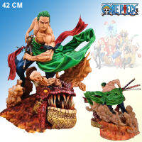 Model โมเดล Figure ฟิกเกอร์ จากการ์ตูนเรื่อง One Piece GK วันพีซ เต็มพิกัดสลัดจอมลุย Roronoa Zoro โรโรโนอา โซโร Singa 1/4 งานปั้น สูง 42 cm น้ำหนัก 8 กิโลกรัม Ver Anime อนิเมะ การ์ตูน มังงะ คอลเลกชัน ของขวัญ Gift New Collection Doll ตุ๊กตา manga