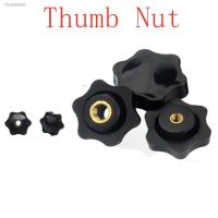 ❆ 5pcs m4 m5 m6 m8 m10 Plum Bakelite Hand Tighten Nuts Handle Thread Star Mechanical Black Thumb Nuts Clamping Knob Manual Nuts