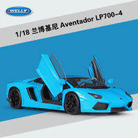 Willy welly1: 18แรมโบ้ Eventado LP700รถสปอร์ตจำลองโลหะผสมโมเดลรถของเล่นสำเร็จรูป