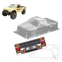 313mm Wheelbase 1985 Pickup Clear Body Shell With Stickers for 1/10 RC Crawler Car SCX10 II PL 3466-00 HiLux SR5 Pro-Line