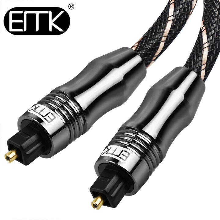 EMK digital fiber optic audio cable SPDIF power amplifier audio square ...