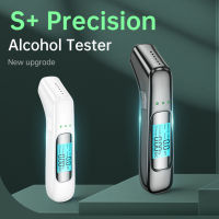 มืออาชีพ Breathalyzer เครื่องทดสอบแอลกอฮอล์ที่ถูกต้องด้วยหน้าจอแอลซีดีดิจิตอล3ตัวบ่งชี้สีแบบพกพาเครื่องวิเคราะห์แอลกอฮอล์ตรวจจับ