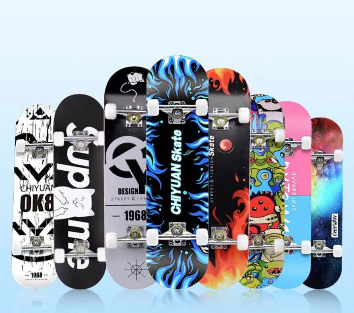 สเก็ตบอร์ด-skateboards-ขนาด80-20-10cm-สเก็ตบอร์ดราคาถูกๆ-เมเปิ้ลเกรดเอ-ทนทานไม่แตกง่าย-สเก็ตบอร์ดแฟชั่น-สเก็ตบอร์เด็ก