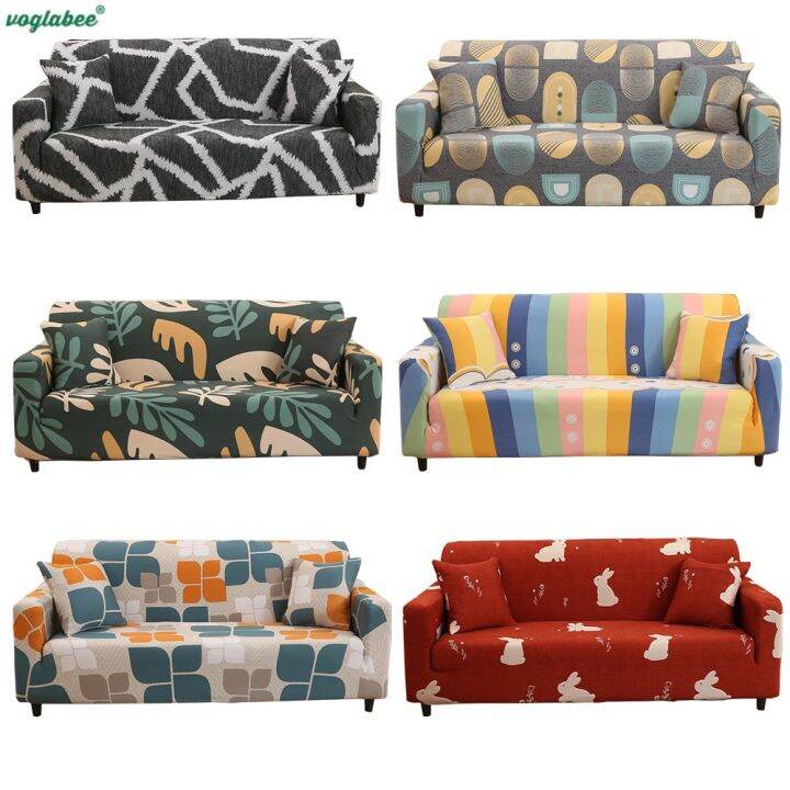 1 2 3 4 Seater Elastic Sofa Cover L Shaped Allinclusive Printing Sofa