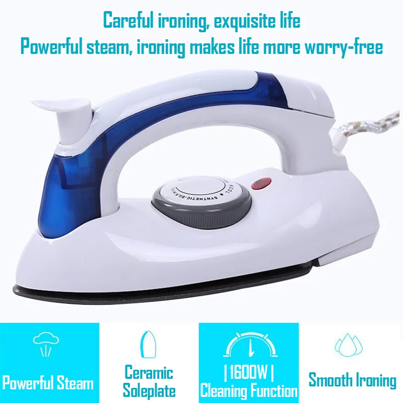 Mini Portable Foldable Electric Steam Iron for Clothes 3 Gears Flatiron  Travel 