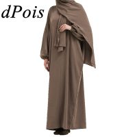 【YF】 Womens Muslim Abaya Prayer Ramadan Gown Long Sleeve Robe Hijab One-Piece Kaftan Clothing