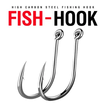 Buy 500pcs Carbon Steel Silver Fish Hook online