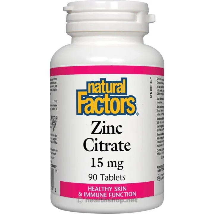 Natural Factors Zinc Citrate 15mg, 90 Tablets | Lazada PH