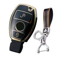 wenminr New TPU Car Key Cover Protector Case Shell Bag Holder Skin Jacket For Benz GLC GLA200 GLS/A/B/C/ S/V/GL/ML Smart Key 2 Button