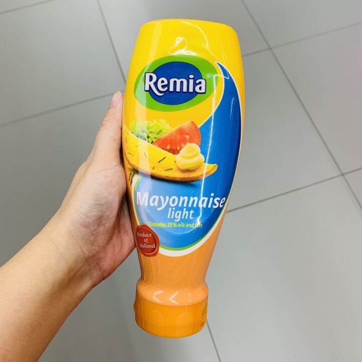 รอบสุดท้าย Remia มายองเนส / มายองเนสไลท์ Mayonnaise Light จาก เนเธอร์แลนด์ 500ml mayo มาโย ไลท์