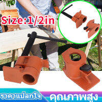 1/2 นิ้วแคลมป์ท่อเหล็ก Jaws Vise Fixture Set Woodworking Tool Kit