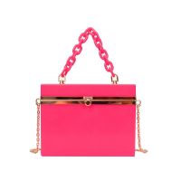 Designer Girls Acrylic Box Evening Bag Women 2021 Summer Luxury Top Handle Dinner Clutch Purses Ladies Handbag High Quality