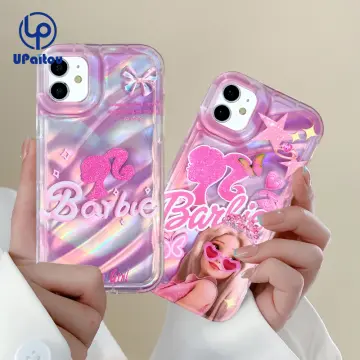 Iphone Tough Premium LV Case for Iphone 14 13 12. Brbie pink