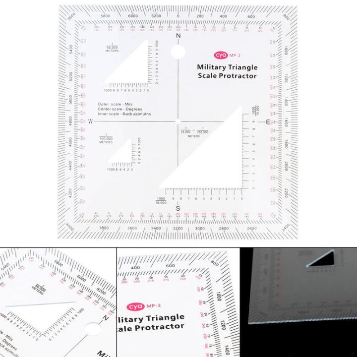 MGRS Military Coordinate Scale Protractor