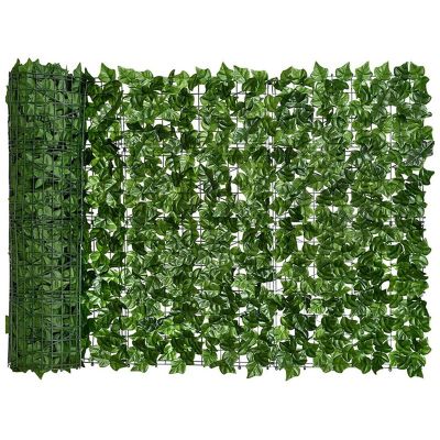 Artificial Sweet Potato Leaf Privacy Fence Artificial Hedge Fence Decoration, Suitable for Outdoor Decoration, Garden