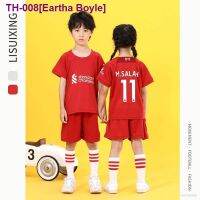 ♠ 22x23 Estar 22/23 Childrens Set Liverpool Jersey Home Away Football Tshirt Shorts Salah Kids Suit