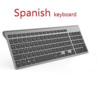 Spanish Keyboard Wireless Keyboard And Mouse Set Ergonomic Design Keys Compact and Portable with small numeric keyboard