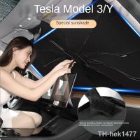 【hot】☾  Car Sunshade for Tesla 3 Y Front Windshield Protection and Insulation Umbrella Type