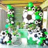 【Fun party】ธีมฟุตบอลปาร์ตี้บนโต๊ะอาหารผ้าเช็ดปากแผ่นฟุตบอล BirthdayFavorsCup Baby Shower Favor Boys Party Supplies Decor