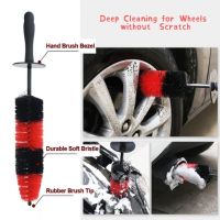 1 Pcs Two Tone Wheel Cleaning Brush Medium Mesh Brush Car Brush Tire Brush Detail Brush Car Wash Brush Set for Cars Trucks