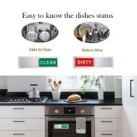 1Pc Dishwasher Magnet Clean Dirty Sign Indicator Stylish Universal Kitchen Dishwasher Refrigerator Magnet Super Strong Magnet