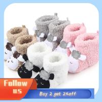 ALDRICH FASHION Newborn Winter Infant Toddler Plush Sheep Slipper Warm Boots Cotton-padded Floor Baby Shoes