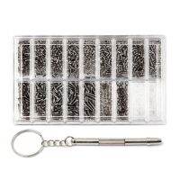 1set Micro-Screws Tool Set for Eyeglass Sunglass Spectacles Watch Screws Mini Screws Nail Nut Assortment Kit Repair Tool Set