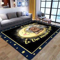 StarMoon Print Rug Cartoon Dog Kids Play Area Rug