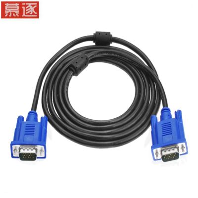 0.5M/10M HD15Pin VGA D-sub Video Pendek Kabel Male To Male M/M Laki-laki Ke Perempuan dan Perempuan untuk Perempuan RGB Cable untuk Monitor