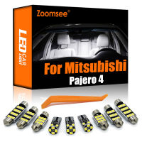 Zoomsee 15Pcs LED ภายในสำหรับ Mitsubishi Montero Sho Pajero 4 V80 V93 V97 V98 2007-2020 Canbus หลอดไฟอัตโนมัติในร่มโดม