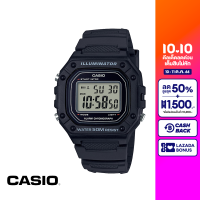 CASIO นาฬิกาข้อมือ CASIO รุ่น W-218H-1AVDF วัสดุเรซิ่น สีดำ