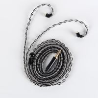 XINHS 8 core 5N single crystal copper silver plated wire headphone upgrade cable