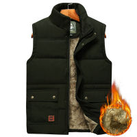 Mens Large Size Clothing Winter Vest Jackets Sleeveless Coat 2021 Fur Fashion Big Size 8xl Male Warm Waistcoat Fleece Vest Men