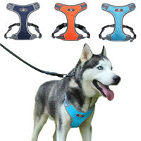 Dog Harness Vest Adjustable Reflective Breathable No Pull Mesh Harnesses For Medium Large Dog Oxford Cloth Durable Pet Harness