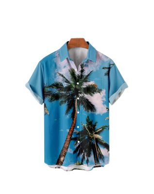เสื้อ Dazn ลายทางการ์ตูนการ์ตูน2023แฟชั่นเสื้อยืดพิมพ์ลายฮาวายเสื้อผู้ชายแขนสั้นฤดูร้อน