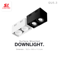 SL LIGHTING | โคมไฟดาวน์ไลท์ติดลอย 2 ช่อง SL-3-570-2 ทรงสี่เหลี่ยม ขั้ว G5.3 MR16