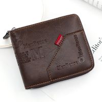 【CW】❦✽☁  Mens Wallet Made of Leather Wax Purse for Men Coin Short Male Card Holder Wallets Around Money