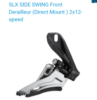 Shimano SLX FD-M7100 สับจาน side swing สำหรับ 2x12sp