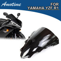 กระจกกระจกกันลมสำหรับรถมอเตอร์ไซค์มอเตอร์ไซค์คุณภาพสูงและใหม่สำหรับ YAMAHA YZF R1 2007 2008 YZFR1 YZF-R1 ABS amt