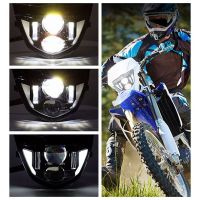 ไฟ LED วิบากไฟหน้ารถจักรยานยนต์กีฬาคู่สำหรับยามาฮ่า WRF250/400/426/450 YZ TTR WR XT MX จักรยาน Enduro Dirt หลอดไฟหน้า