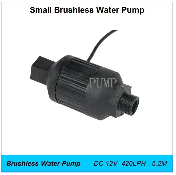 3Pcs DC 12V 24W 420LPH 5.2M Small Electric Brushless Water Pump,Pipe  Booster Inline Fountain Aquarium Hot Water Circulation Pump | Lazada PH