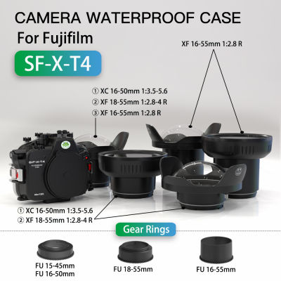 Seafrogs กล้องกันน้ำที่อยู่อาศัยสำหรับ Fujifilm X-T4ใต้น้ำ40เมตรดำน้ำลึก X-T4อุปกรณ์ถ่ายภาพ