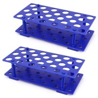 【CW】﹉❀  2X Laboratory Plastic 28 Hole 17Mm Dia 15ML Centrifugal Test Tube Rack Holder