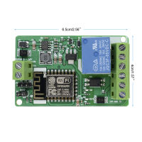 ESP8266 ESP-12F โมดูลไร้สาย WIFI 1 ช่องรีเลย์ Shield Overcurrent ป้องกันเครือข่าย Wi-Fi โมดูลรีเลย์ 10A DC 7-30V-Jiieu