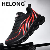 HELONGรองเท้าวิ่งสำหรับผู้ชาย,รองเท้ากีฬารองเท้าวิ่งกลางแจ้งน้ำหนักเบาระบายอากาศได้ดีรองเท้าผ้าใบผู้ชาย828