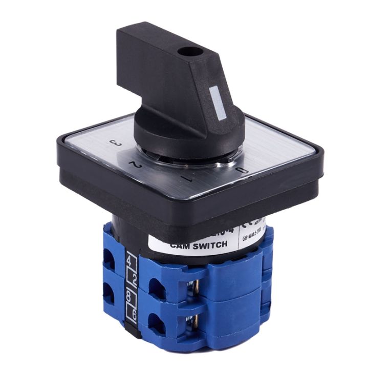 8-terminals-5-positions-master-control-rotary-cam-switch-20a-black-blue