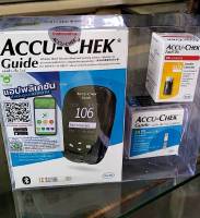 ครบเซ็ต ACCU-CHEK Guide เครื่องตรวจน้ำตาล เครื่องวัดเบาหวาน พร้อมแผ่นตรวจและปากกาเจาะเลือด