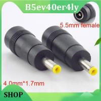 B5ev40er4ly SHOP B5ev40er4ly SHOP 5pcs 5.5*2.1mm Female To 4.0*1.7mm Male DC Power Plug Adapter Connector PC Cables Jack Notebook Laptop